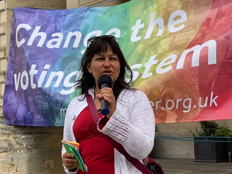 Doina campaigning to save the NHS